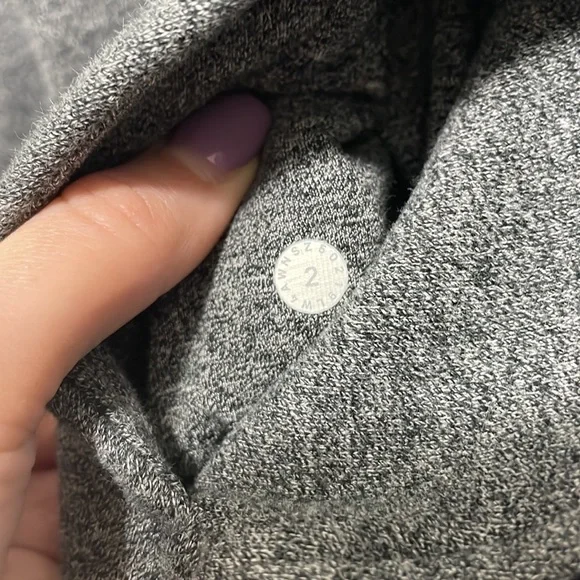 Lulu lemon scuba hoodie light cotton fleece  full zip in heather speckled grey - Picture 3 of 3